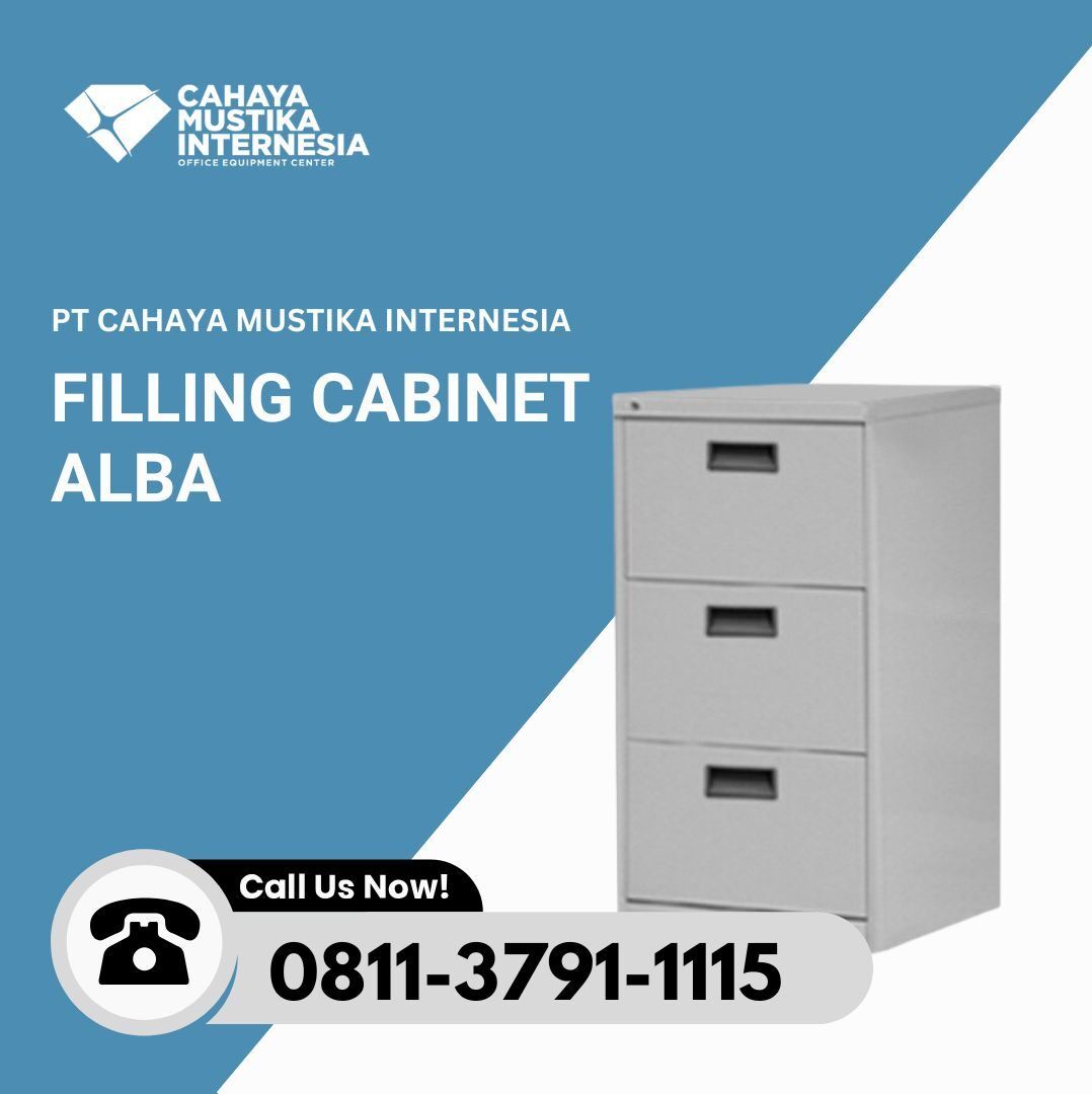 Filling Cabinet Arsip 3 Laci Alba FC - 113