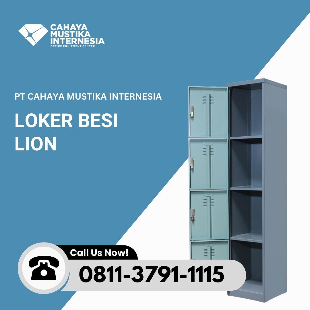 Lemari Loker Besi 4 Pintu Lion L 554