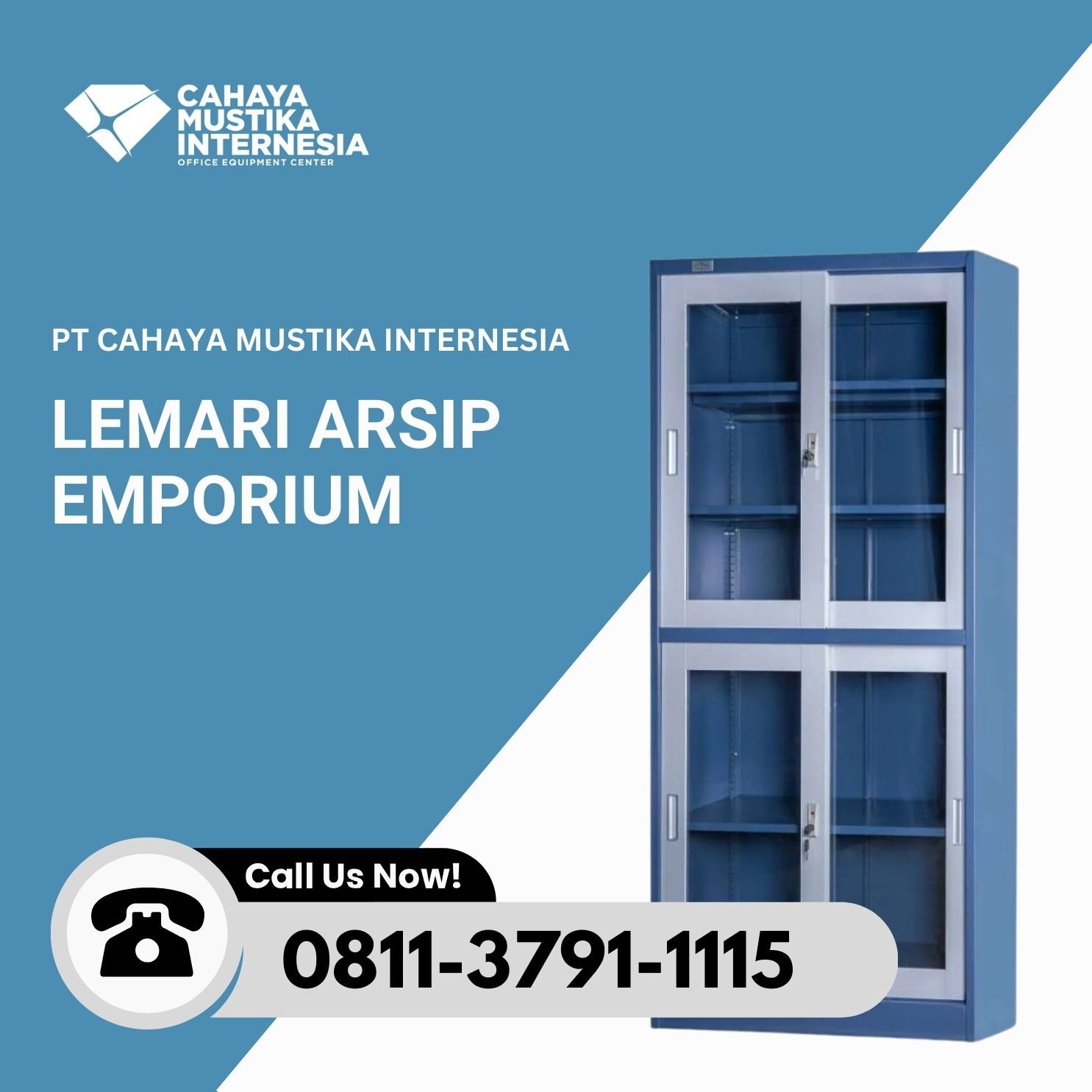 Lemari Arsip kaca Emporium EC-14